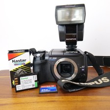 Olympus E-300 Evolt 8MP DSLR Camera  FL-36 Flash Tested Excellent Condition