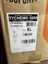 DuPont Tychem 2000 QC Coveralls Yellow Size XL Case of 12 QC127SYLXL001200