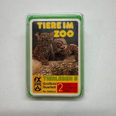 Tiere im Zoo  Tierleben 5  -  Quartett -  F.X. Schmid  54004.6 - vollständig top