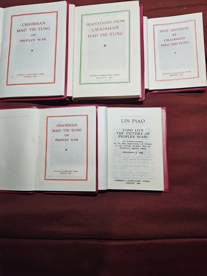 FIVE (5) MOST POPULAR RED BOOKS IN 1960'S CHINA CULTURAL REVOLUTION - Mint Cond. - Image 2 of 4