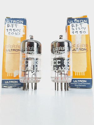 ECC83/12AX7  NOS MATCH PAIR RFT  VACUUM TUBES MADE IN GERMANY IN BOX