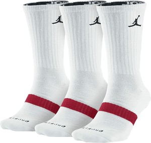 Nike Jordan Jumpman Dri-Fit Crew Socks White 3 Pair 546481-100 Sz Small 3-5Y | eBay