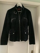 Preloved John By John Richmond Size 10 Black Zip Up Ladies Jacket