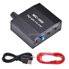 Microphone Amplifier Mic Audio Amp High Gain 1000 Times Amplification Accessory