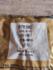 One Pair Women's Pantyhose Silkies 070302 Honey Beige Size Large Made in USA