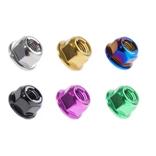 M5 M6 M8 M10 M12 Titanium Flange Nuts Bicycyle rear chain plat Self-locking Nut 