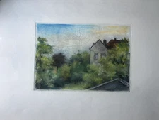 Franz Ehmke 1928-2018 GDR Painter Berlin Waldstrasse View By Home Pankow Vintage