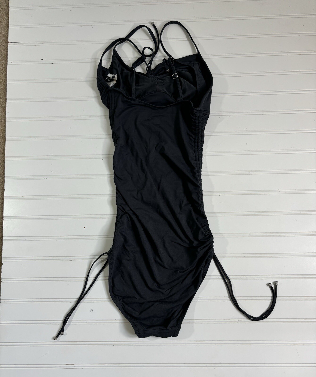 DKNY Gray Adjustable Drawstring Sides Built-In Su… - image 8