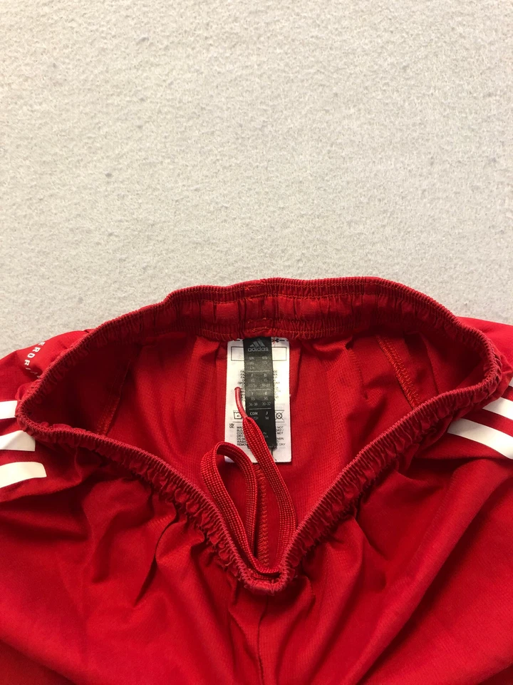 Adidas Bottoms Women's Extra Small Red Elastic Waistband Athletic Shorts - Image 2 of 4