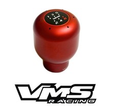 Matte Red Adjustable Height Racing Shift Knob Mazda 10x1.25 5sp Mt