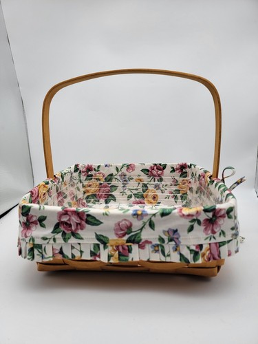 Longaberger Spring Cake Basket 1996 With Liner & Protector - 第 1/5 張圖片