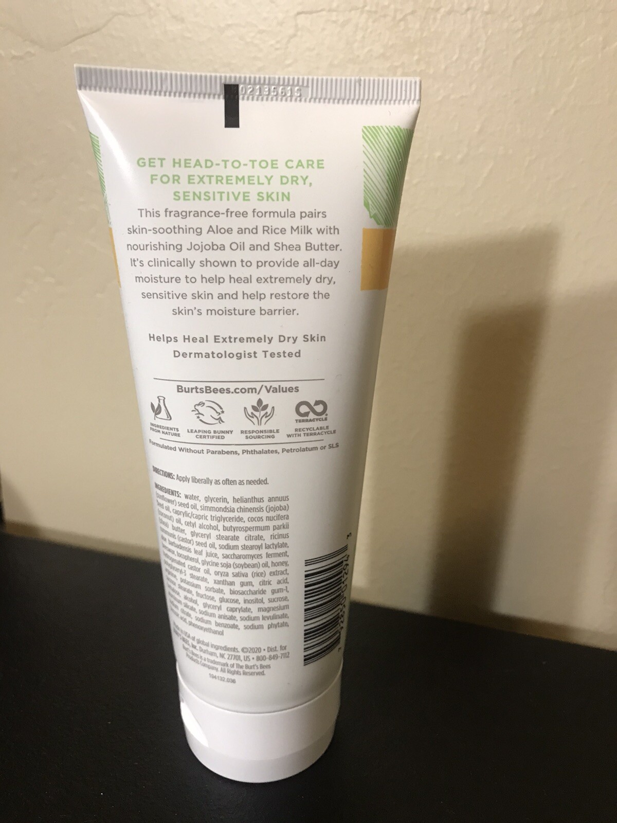 Burt's Bees Ultimate Care Sensitive Healing Body Lotion 6 oz.