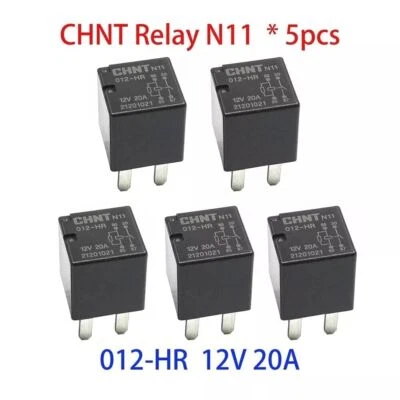 MARKENLOS/GENERISCH 5pcs For CHINT N11 012-HR CHNT Relay 12v 20A 4 pin CF motor