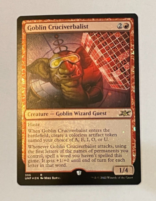 MTG UNF Magic the Gathering Unfinity Galaxy Foil Goblin
