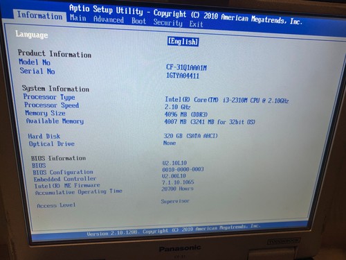 Lot of 5 Panasonic Toughbook CF-31 | 14'' | Core i3-2310M 4GB RAM No SSD - Picture 6 of 7