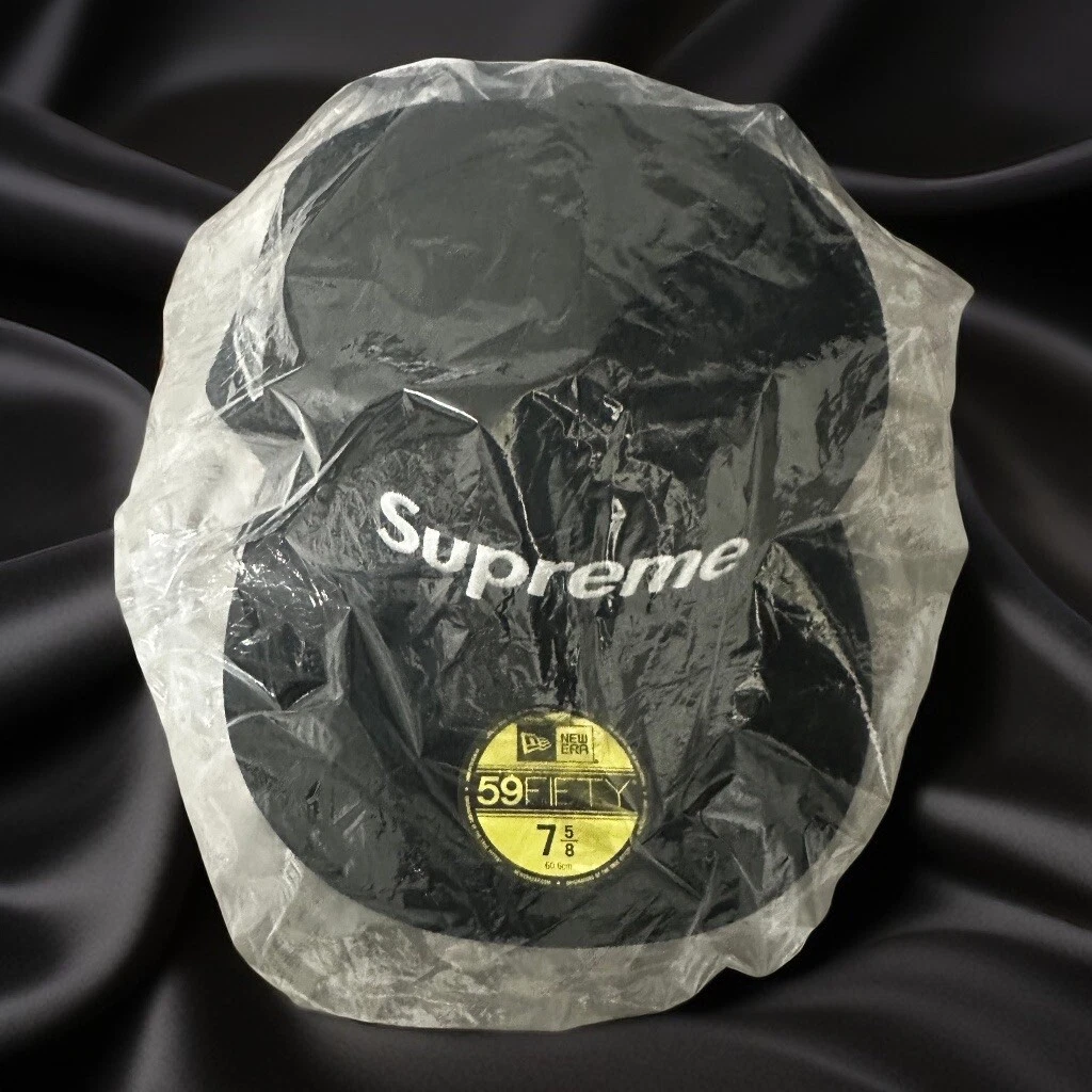 Logo Supreme Money Box New Era noir ajusté taille 7 5/8 ? FW22H37 NEUF