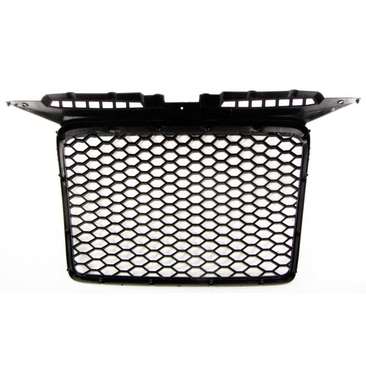 Calandre sans emblème Audi A3 8P 2005-2008 style full noir mat en ABS