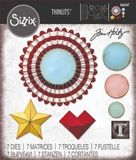 Tim Holtz "VAULT ROSETTES" Sizzix Thinlits Cutting Dies Spring 2024