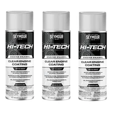 3-PACK Seymour EN-70 Hi-Tech Engine Enamel Spray Paint—Gloss Clear (12 oz)