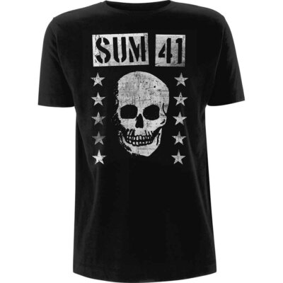 SUM 41 - Grinning Skull T-Shirt OFFICIAL MERCHANDISE