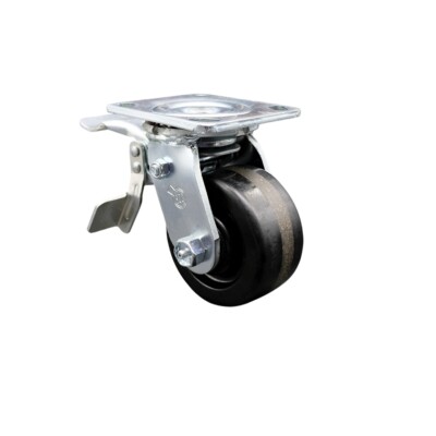 4 Inch Phenolic Swivel Caster with Roller Bearing and Total Lock Brake SCC