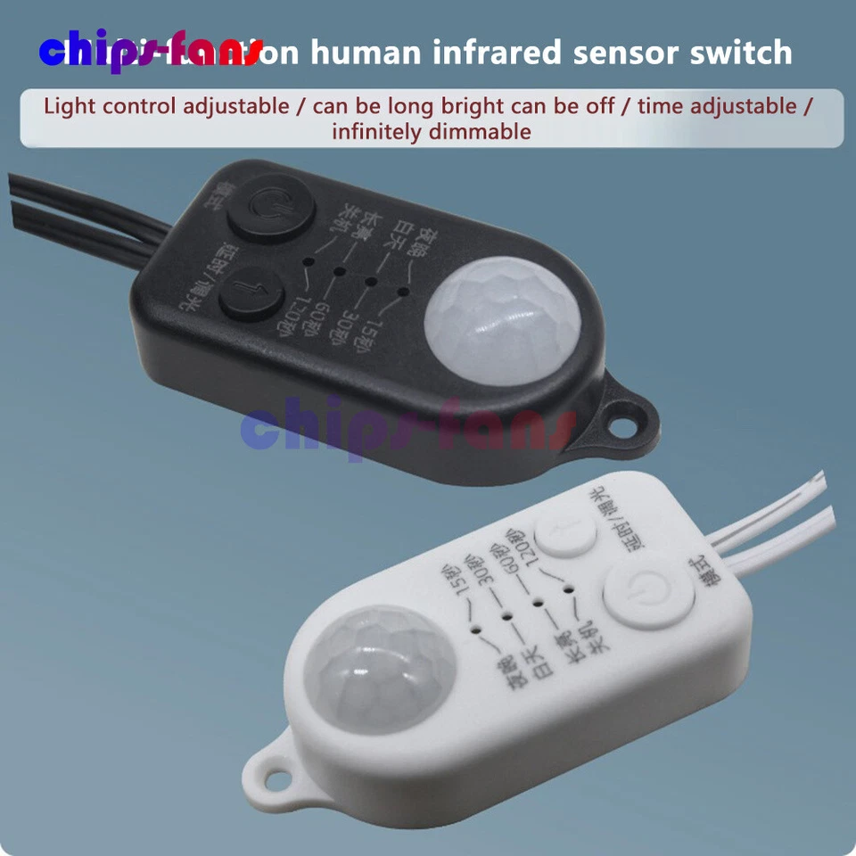 DC5-24V USB DC PIR Motion Sensor Switch Human Motion Sensor Detector Switch New - Image 2 of 4