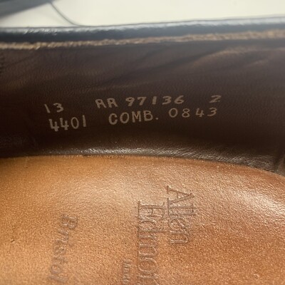 Allen Edmonds Bristol Plain Toe Blucher Leather Sole Black  display picture 1