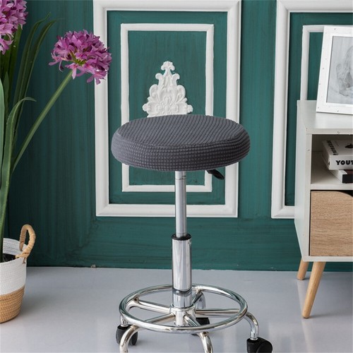 Cubierta de cojín elástica para silla redonda almohadillas barra elástica circular taburete asiento funda sin mangas - Imagen 11 de 59