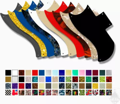 WD Custom Pickguard For Left Hand Gibson 1971-Present Or 1961 Reissue Half Fa...