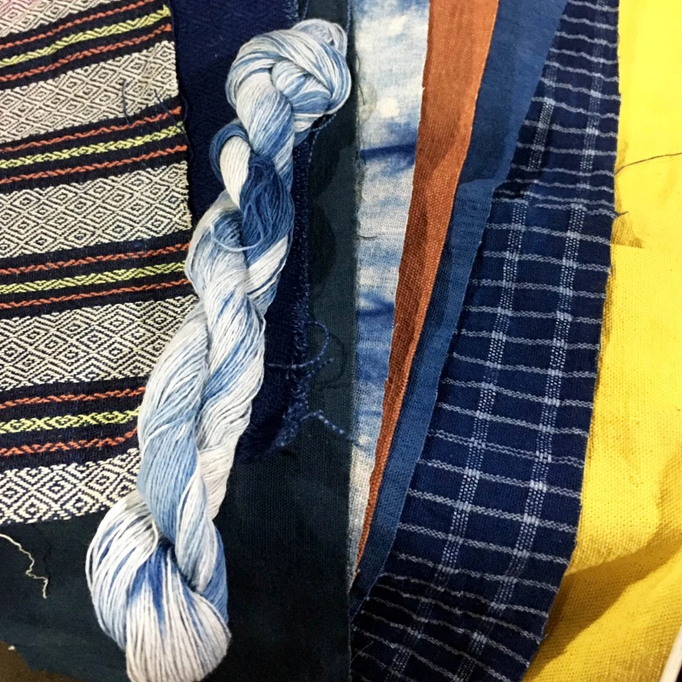 Neza Studio Natural plant dyed cotton thread for embroidery and sashiko stitichi - Image 3 of 4