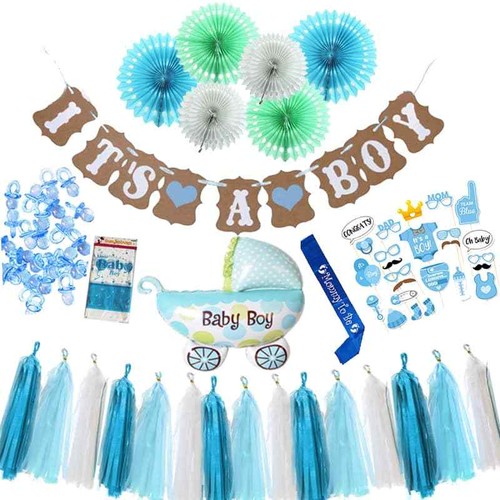 "It's a Boy!" Baby Shower Decorations for Boy. Sash Balloon Photo Booth
