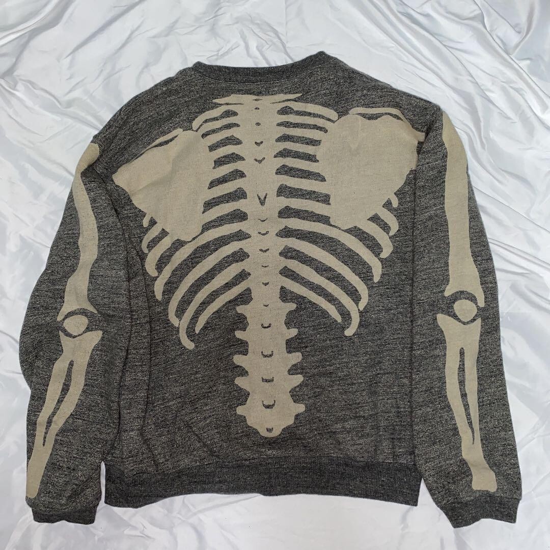 XL size】KAPITAL Capital Bone 2 BONE Embroidered BONE SWEAT ASAP 