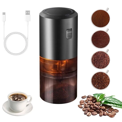 Small Cordless Coffee Grinder Mini Coffee Grinder Electric Burr with Multi Grin