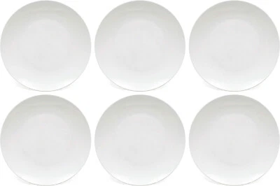 MAXWELL & WILLIAMS CASHMERE COUPE 6 x DINNER PLATES 27cm (BC1898) NEW/UNUSED