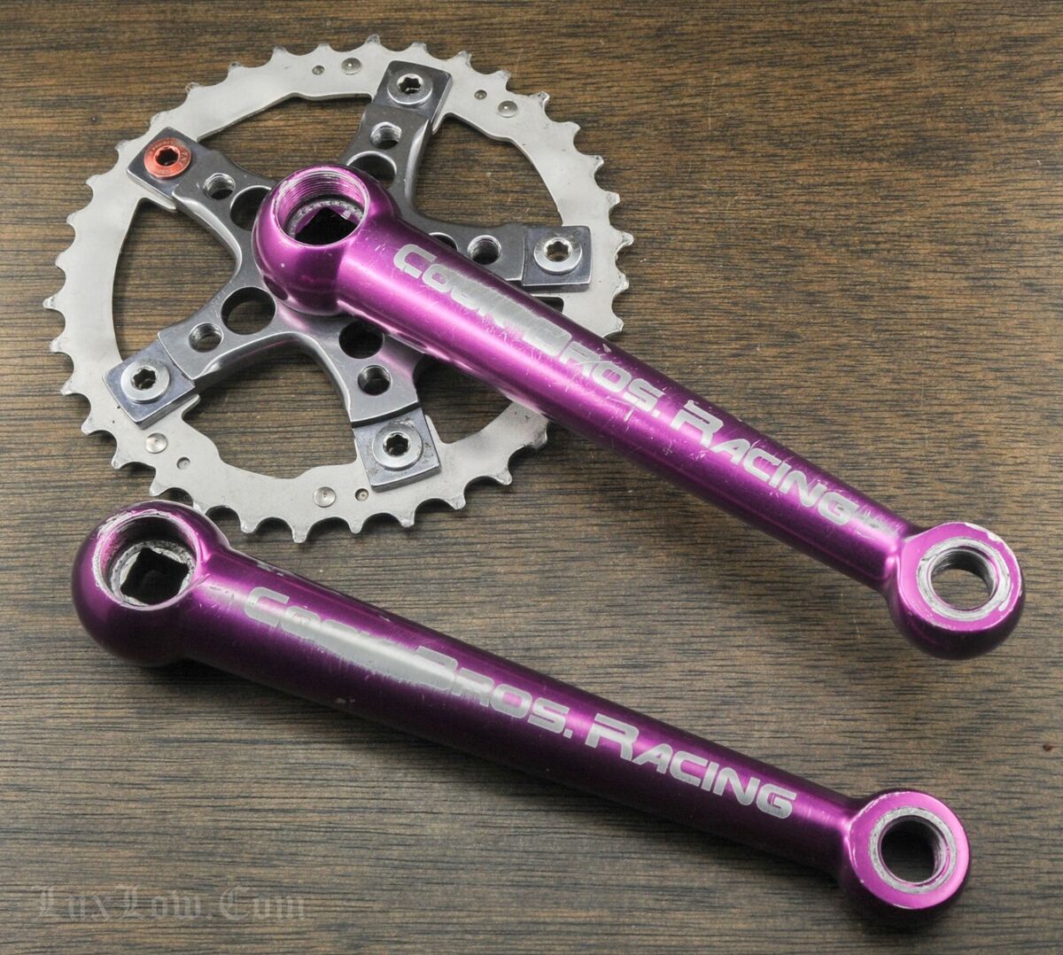 Vintage Cook Bros. Racing Mountain Bike CRANKS 175mm Purple Vintage Cook Bros. Racing Mountain Bike CRANKS 175mm Purple