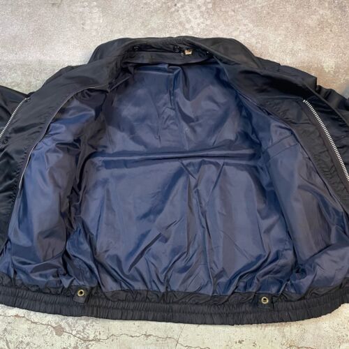 Vintage 60’s 70’s Nylon Full Zip Metropolitan Police Jacket Size 38 Blue Officer - Picture 11 of 11