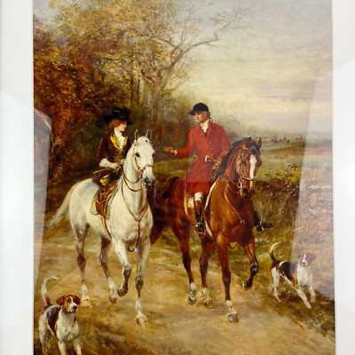 Heywood Hardy Art Print Framed Equestrian Fox Hunting Print The