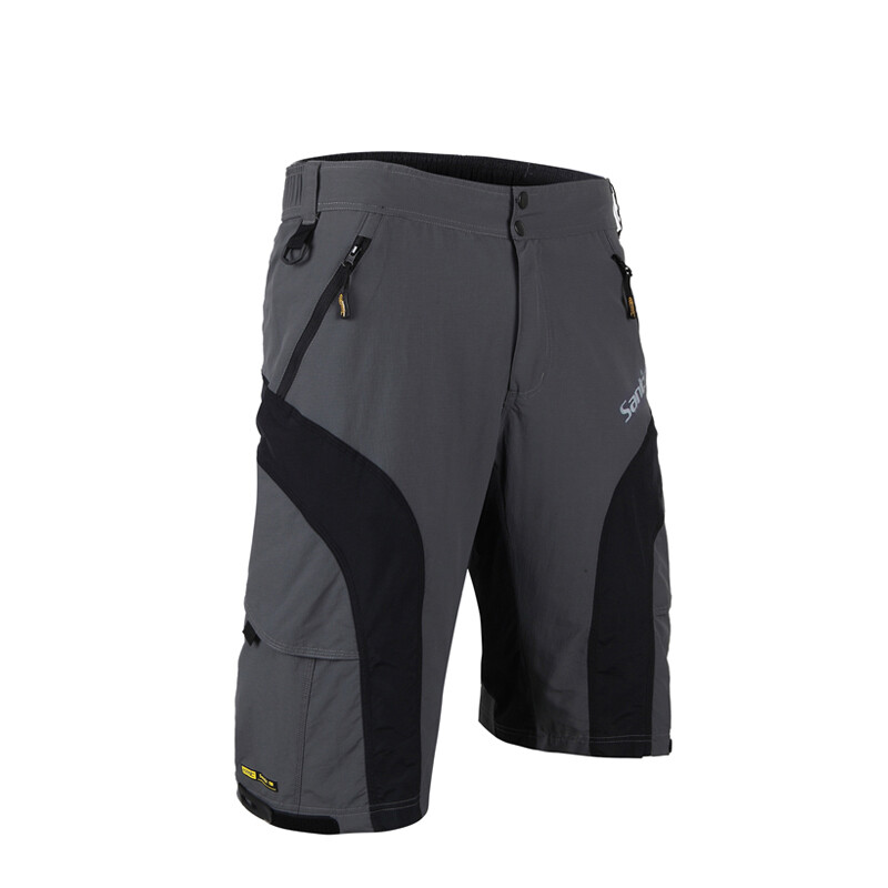 Santic Mens Padded Baggy Cycling Shorts Bicycle Bike MTB Short Pants