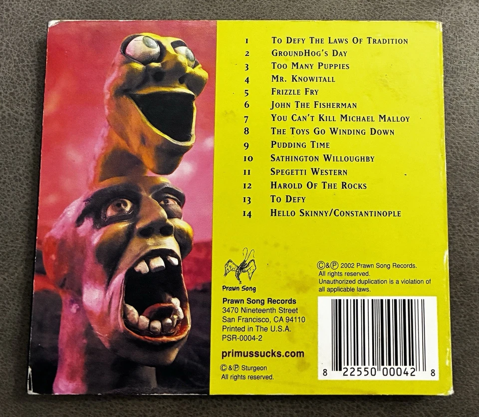 Frizzle Fry [ Remastered CD ] PRIMUS 2004 Prawn Song Records Reissue digipak Foto 3 de 4