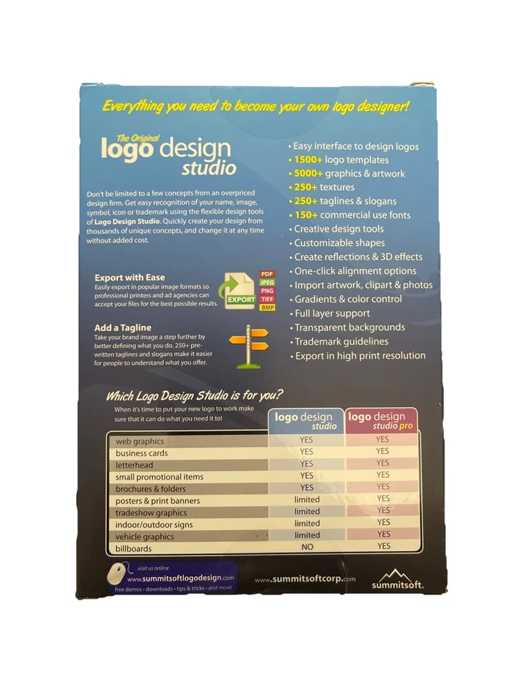 Summitsoft Logo Design Studio -V-4.0 Logo Templates & Graphic Objects PC Windows - Image 2 of 4