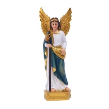 MOOCOCO Archangel Raphael Statue - 9 Inch Resin Sculpture for Catholic Gift a...