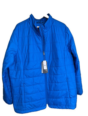 United By Brooks Brothers Thermore Blue Jacket Full Zip Size 2XW Reg NWT
