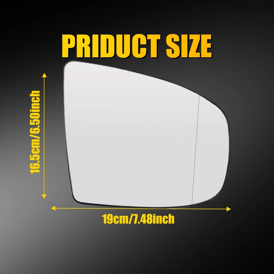 Espejo retrovisor lateral derecho pasajero cristal para BMW X5 E70 E70 2007-2013 3,0 L 4,4 L Foto 4 de 4