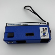 Mickey-Matic Blue Camera 110 Film Kodak Mickey Mouse Disney 1988 Point Shoot