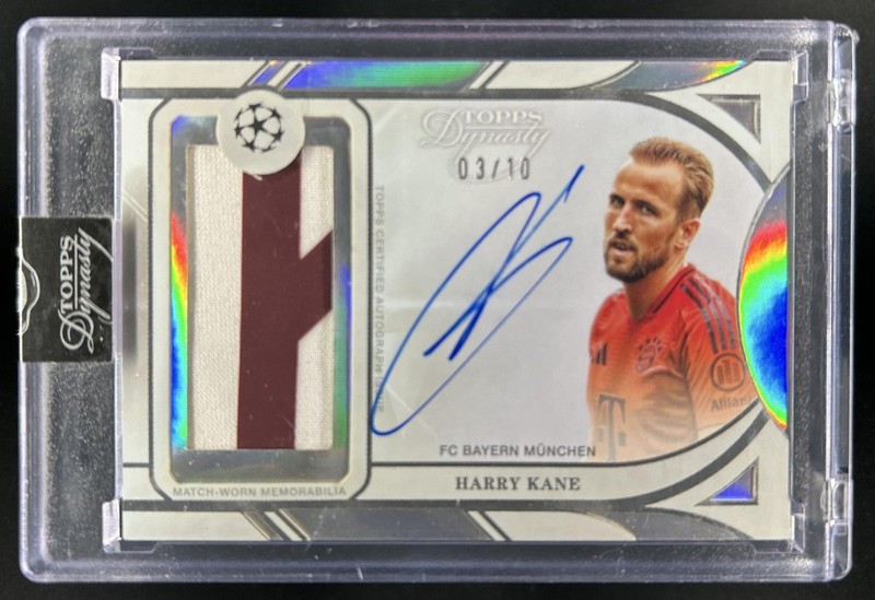 2024-25 Topps Dynasty UEFA Harry Kane Patch Auto Autograph #/10 Bayern Munchen