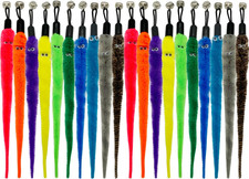 Cat Worm Toy Refills, 20 Pieces Cat Wand Attachments Worms Toy for Indoor Cats