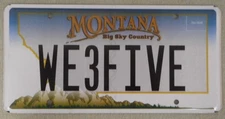 Montana Vanity License Plate