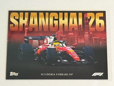 Topps F1 2026 Shanghai Lewis Hamilton Ferrari Promo Chinese Grand Prix