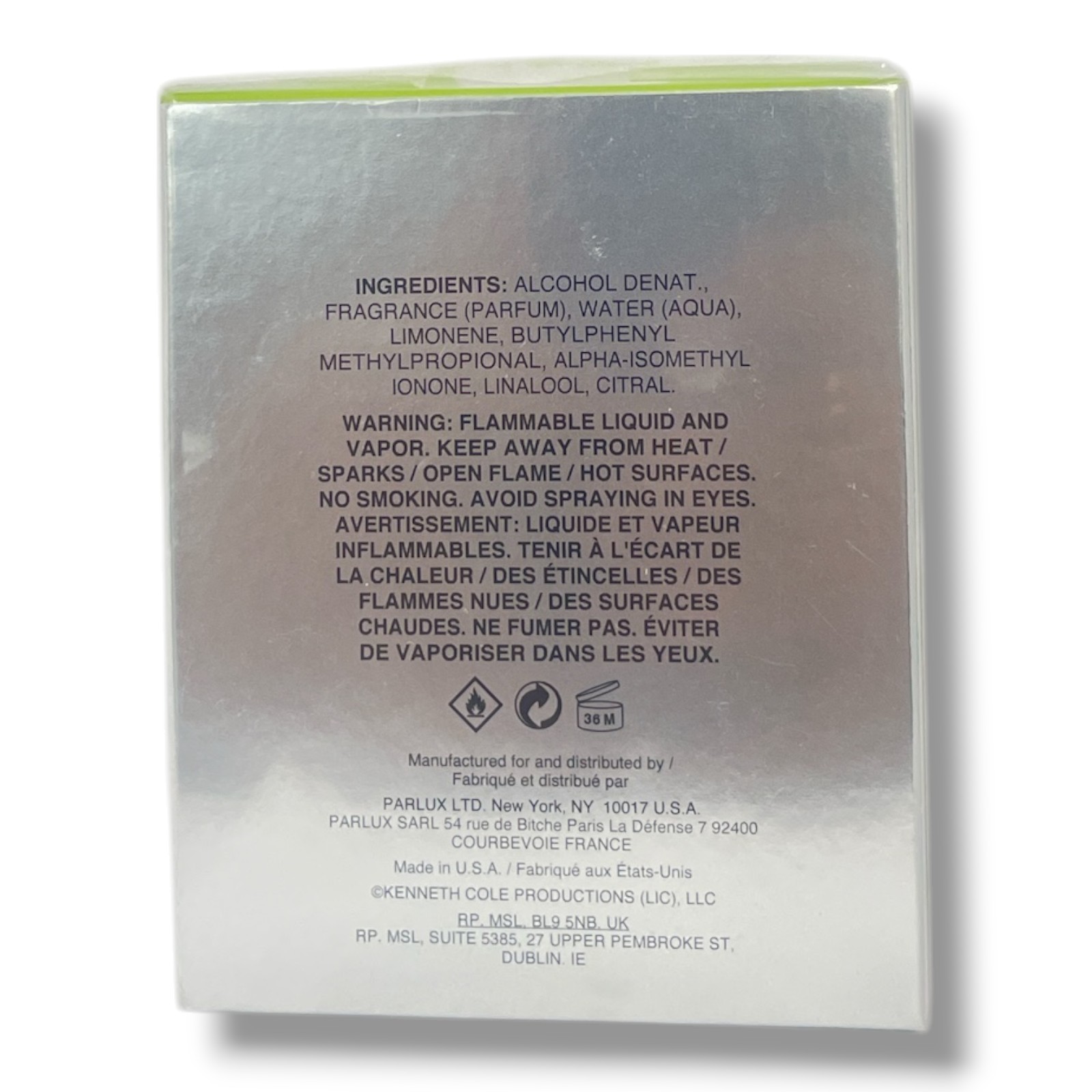 *Kenneth Cole Reaction Eau De Toilette Spray 1.7fl.oz./50ml New Sealed