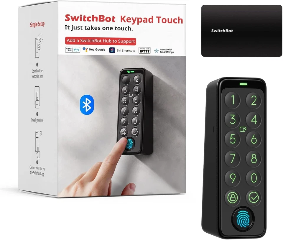 Smart Keypad Touch Lock - Fingerprint Entry,  Waterproof - Image 3 of 4